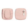 Royal Bagger Genuine Cowhide Leather Coin Purse for Women, Lychee Pattern Mini Change Pouch with Buckle Closure, Compact Accessory Bag 1603 (Pink) - color: Pink