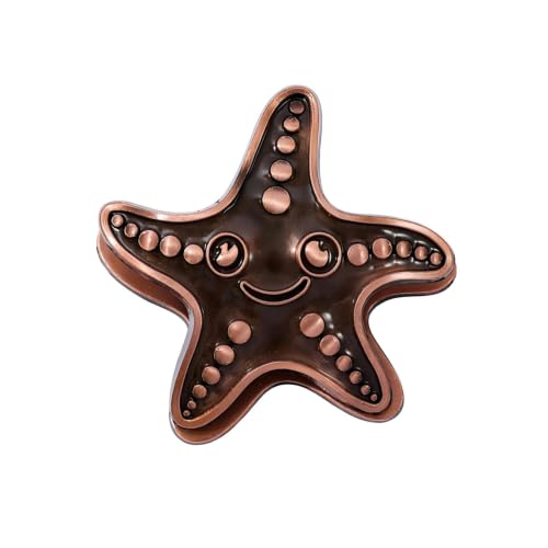 Vintage Ocean Bookmark Clip, 4 Color Starfish Shell Octopus for Book Lovers - color: Starfish Style D