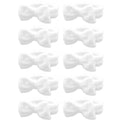 10 Pack Cute White Soft Microfiber Spa Headbands for Women & Girls - color: White