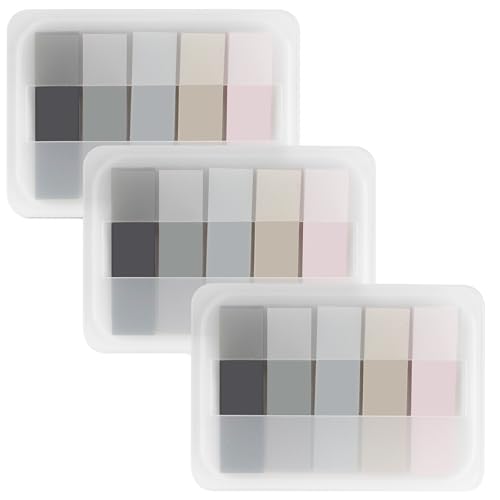 Essex Wares - 300 Pieces, 5 Morandi Colors, Transparent Sticky Notes Tabs - color: Morandi Colors