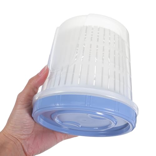 ARTIBETTER Pickle Jar Strainer Insert Airtight Kimchi Container for Vegetables and Fruits Drain Excess Liquid Food Storage Holder 5.23 X 5.11 X 5.11 in