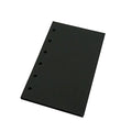 Harphia A7 Planner Refill Pocket 6 Ring Binder Blank Paper Black, Agenda Refill 40 Sheets 100gsm Black Plain Paper 3.23 x 4.92 inches - color: Black Blank, size: A7