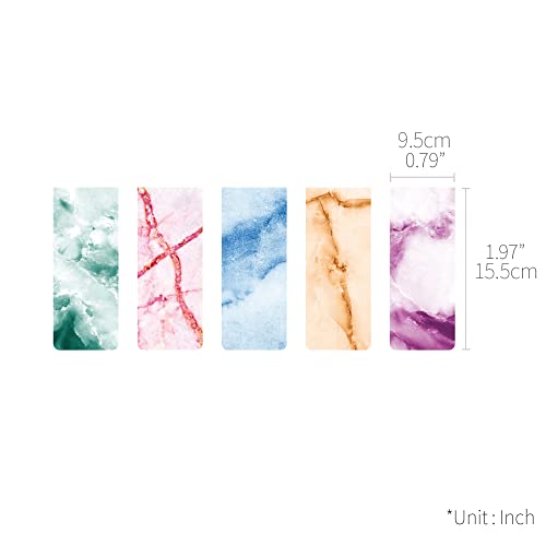 Monolike Magnetic Bookmarks Marble Ver.2, Set of 5 - color: Marble Ver.2