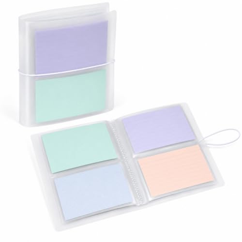 4x6 Index Card Holder Organizer and Photo Storage Album - size: 4x6