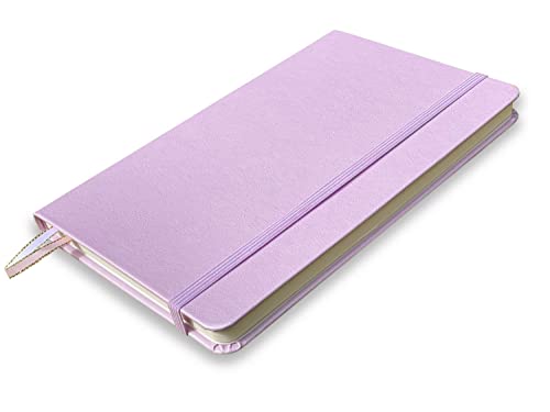 Minimalism Art, Premium Hard Cover Notebook Journal, Classic 5" x 8.3", 122 Numbered Pages, Gusseted Pocket, Ribbon Bookmark, Extra Thick Ink-Proof Paper 120gsm, San Francisco (Plain, Pink) - color: Pink, style: Minimalist