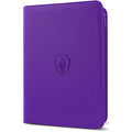 Premium Zip Card Binder, Fabmaker 9 Pocket Trading Card Binder PU Cover - color: Purple, size: 9 Pocket - 13.9" x 10.5"