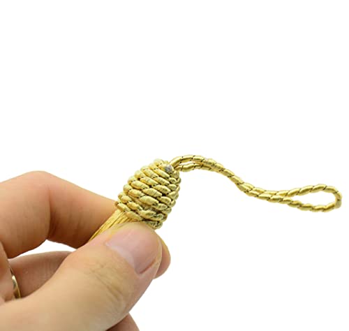 20pcs 6 Inch Silky Tassels with Chinese Knot for DIY Crafts(Gold) - color: Gold