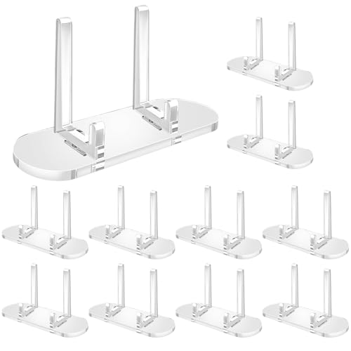 10 Pack Trading Card Display Stand, Clear Acrylic Card Stands, Card Stands for Sports Cards, PSA Card Display