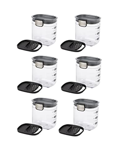 Progressive PKS-401 1.5 Cup Mini Prokeeper+ Airtight Silicone Seal Storage Container Great For Spices & Baking Acessories (6- Piece) - size: 6- Piece