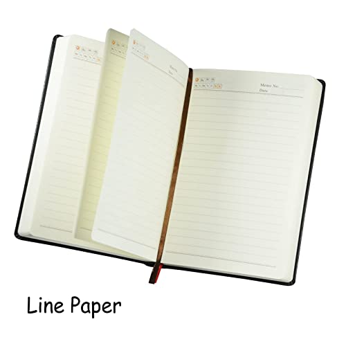 SAYEEC Thick Lined Journal Notebook 720 Pages Leather Journals for Writing B6 Soft Cover College Ruled Notebook 360 Sheets Lined Paper Memo Book Personal Daily Diary Gift for Men Work Note Taking - color: Black B6