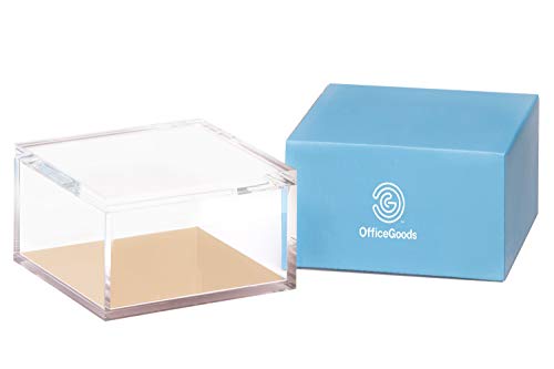 OfficeGoods Acrylic Desk Organizer with Gold Base, Large - color: Gold, size: Large