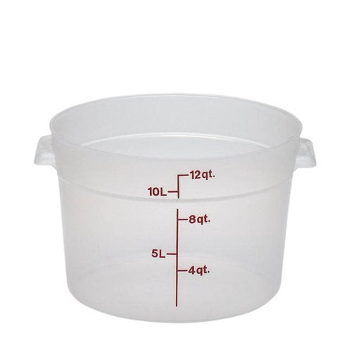 Cambro (RFS12PP190) 12 qt Round Polypropylene Food Storage Container - Camwear®