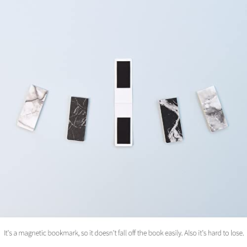 Monolike Magnetic Bookmarks Marble Ver.1, Set of 5 - color: Marble Ver.1