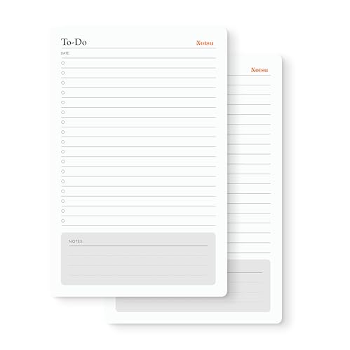 Notsu To Do List Notepad 2pk Daily Desk To Do List 50 Sheets, 5.5” x 8.5” - size: 5.5" x 8.5", style: To-Do