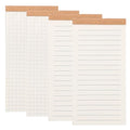 PATIKIL Portable Field Notes, 4 Pcs Small Notepads 50 Sheets Pocket Notebooks Memo Books to Do List Organizer Planner Daily for Work Office Journey, Lined/Grid - style: Lined/Grid