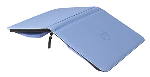TopDeck 500 Card Ringless Zip Binder Pro - Top Loader 9-Pocket Pages Side Load Sleeve TCG Storage Portfolio, Compatible with Pokemon, Yu-Gi-Oh, One Piece, MTG, Comic Trading Collectible Cards - Blue - color: Blue