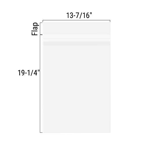 Golden State Art 13x19 Inch Crystal Sealed Clear Plastic Sleeves,100 Pack - size: 13-7/16 x 19-1/4