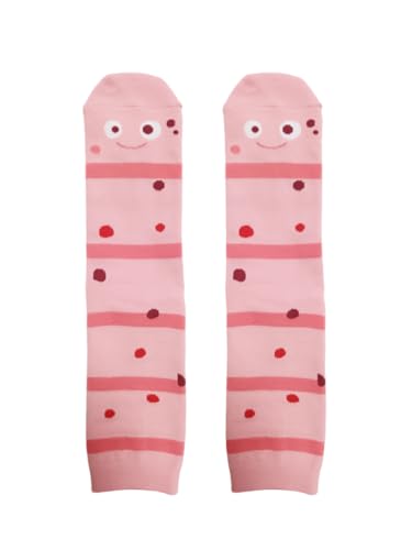 Worm Cute Fun Funny Novelty Socks Gifts for Women Men
