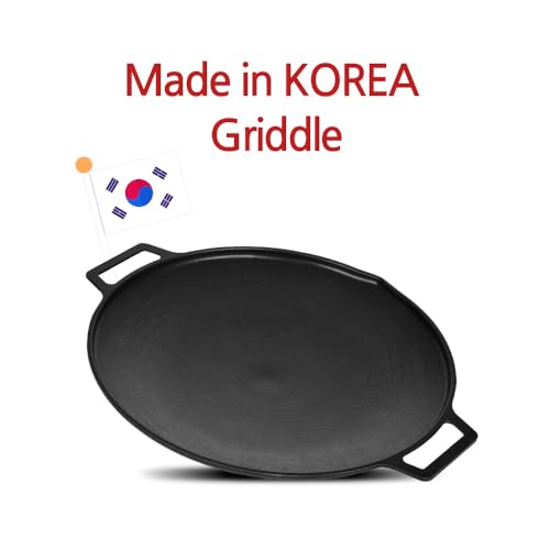 Korean BBQ 3 IH Griddle Grill Pan with Bag, Nonstick Coating, All Stove(Gas, Electric & Induction),Indoor Outdoor Griddle(16in) - size: 16 in