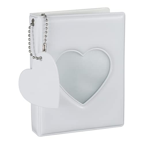 FRIUSATE Kpop Photocard Holder Book, 32 Pockets, 3 Inch, White - color: White