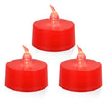 KOABY 24 Pack Red Light Flameless Tea Lights, Red Base, Last 100H - color: Red Light, Red Base, size: 24 Pack