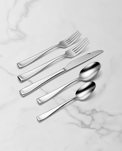 Oneida Moda 20-Piece 18/10 Silverware Set for 4, Flatware - style: 20-Piece Flatware Set, Mirror