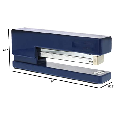 JAM PAPER Modern Desk Stapler - Navy Blue - Sold Individually - color: Navy Blue, size: Pack of 1