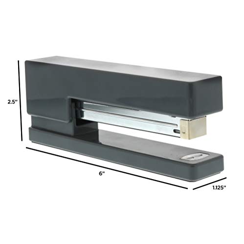 JAM PAPER Modern Desk Stapler - Gray - Sold Individually - color: Grey, size: Pack of 1