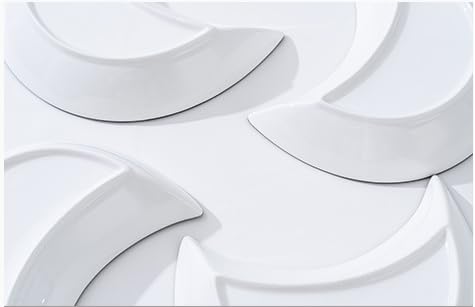 5pcs Porceline Serving Trays and Platters Ceramic Divided Serving Dishes Set Large White Decorative Appetizer Food Sushi Snacks Nuts Curry