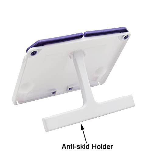 1 PCS Mini Desktop Book Stand Portable Foldable Lightweight Book Rest for Music Score Cookbook Tablet Ergonomic Reading Posture (Max Size 12 X 6 Inches)