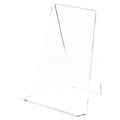 Plymor Clear Acrylic Book Easel with 1.875" Flat Ledge, 8.25" W x 7.75" D x 10.75" H - size: 8.25" x 7.75" x 10.75"