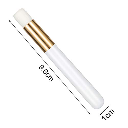 20 Pieces Lash Shampoo Brushes, Peel Off Blackhead Remover Tool, Nose Pore Deep Cleaning Brush, Facial Cleansing, Eyelash Extensions Washing (White) - color: White