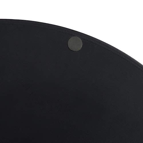 Kate and Laurel Lipton Modern Round Tray, 15.5" Diameter, Black and Gold, Decorative Accent Tray for Storage and Display - color: Black, size: 15.5"