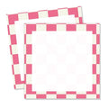 Cute Sticky Notes 3 x 3 in, 2 Pack Self Stick Note Pads with Fun Patterns, Strong Adhesive Memo Pads for Office School Home, 80 Sheets per Pad Pink Checkerboard - color: Pink Checkerboard