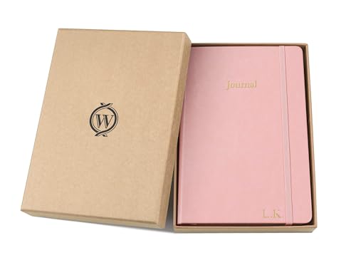 Wykeham's Executive 2026 Undated Daily Journal Planner – Customization Available (Personalized Rose, 8.5"×5.5") - color: Personalized Rose