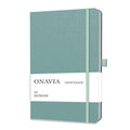 ONAVIA A5 Notebooks for Work, Lined Journal, 160 Pages, Green - color: Midnight Green