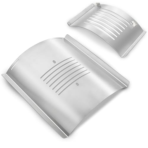 Charleston Flame Broiler Kit for Pit Boss 1020 Onyx KC Combo Grill Platinum Series Smoker Replacement Parts PB1285KC PB1020NX Pitboss Heat Deflector Diffuser Plate 60355 31141 BBQ Accessory - size: For 1020/1285 Series