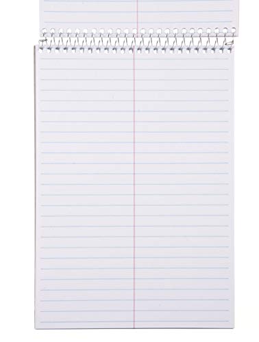 Mintra Office Steno Books Set - Top-Spiral Bound, Gregg Ruled, 70 White Sheets, Poly Pastel Covered Notebooks for Office, Professional, School & Work, Note-taking, Writing Pads, 6"x9", 4 Pack - color: Pastel Colors 4pk, size: Gregg Ruled