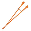 Silicone Cooking Chopsticks with Spoon, 12-Inch, Orange, Made in Korea - color: Orange