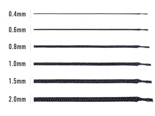 KONMAY 0.6mm White Nylon Bracelet String for Dream Catchers&Wind Chimes - color: White, size: Braided 0.6mm