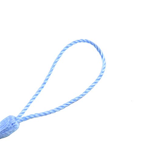 100Pcs 5 Inch Silky Bookmark Tassels for Jewelry, Souvenir(Sky Blue) - color: Sky Blue