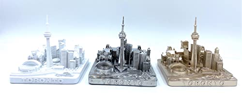 ZIZO Modern The World Landmarks Model Buildings City Skyline Statue for Home Decor for Boy Friends Gold 4" (St Louis) - color: St Louis
