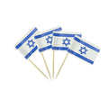 mflagperft Israel Toothpick Flags 100 Pack, Israeli Flag Cocktail Picks - color: Israel
