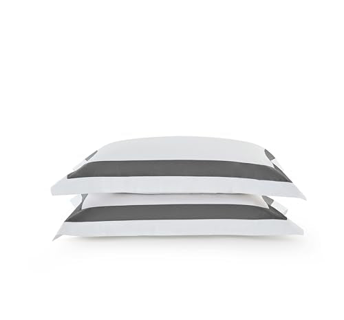 Duvet Cover Set 3 pcs(1 Duvet Cover+2 Pillowcases) 100% Cotton White Sateen Woven Hidden Zipper Closure Breathable Soft (Ray Grey, Full) - color: Ray Grey, size: Full