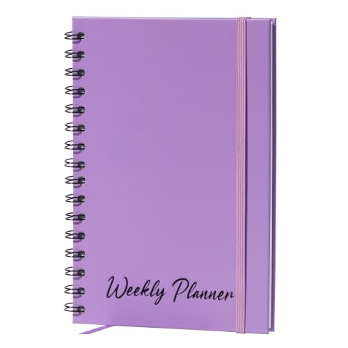 Nextnoid A5 Undated Weekly Planner with Goal & Habit Tracker, Purple - color: Purple, style: b-Weekly Undated
