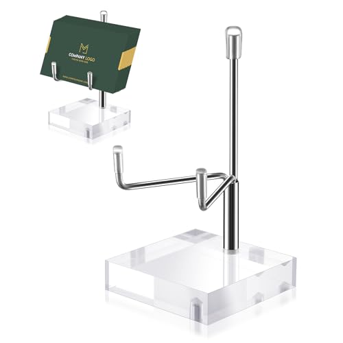 Acrylic Plate Stand for Display, Small Adjustable Metal Arms Easel Display - color: silver, size: S