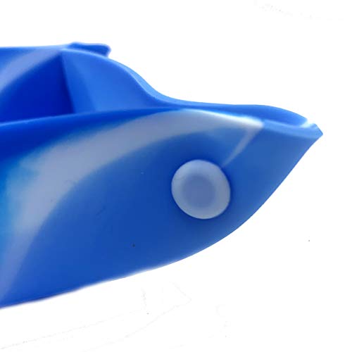 Luck Lab Board Game Token Trays, 6-Pack Folding Silicone Swirl Color Bowls