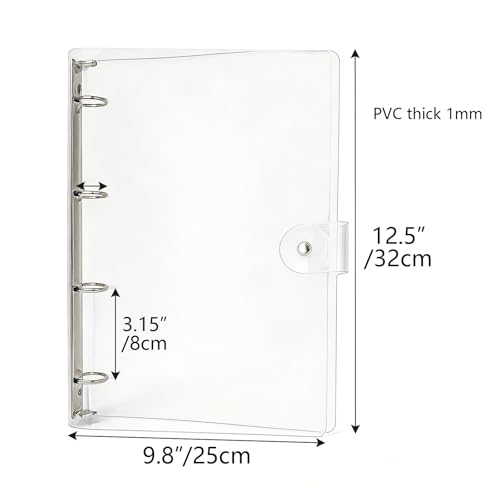 Clear A4 Binder Budget Planner Cover Shell Protector - color: Clear A4
