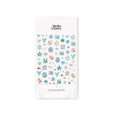 5D Embossed Under The Sea Stickers for Nail Art Jelly Fish Self-Adhesive Nail Art Decals for Women Nail Supplies Art Design Stickers (to5691) - style: to5691