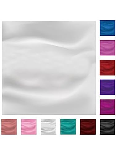 SATINIOR Square Neck Scarf Women - color: White, size: 23.6 x 23.6 inches
